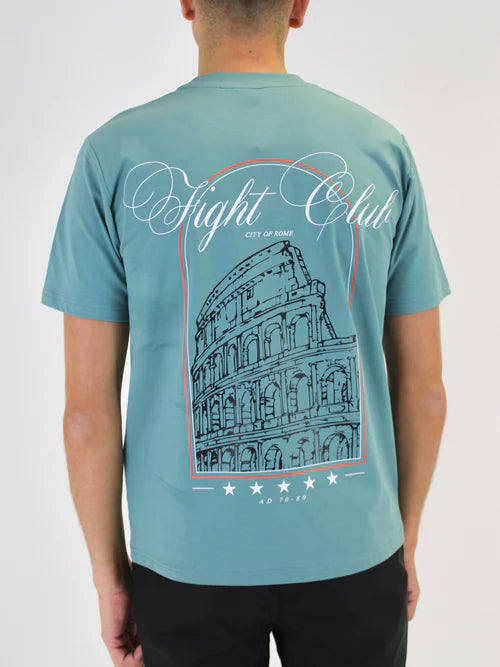 White Threads Fight Club T-Shirt - Teal